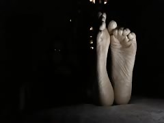 Feet Soles and Toes at Night